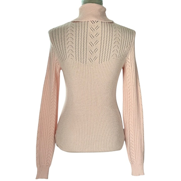 Forever 21 - Blush Turtleneck Knit Bodysuit Sweater - NWT - Size M - Picture 3 of 9